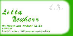 lilla neuherr business card